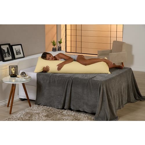 Travesseiro De Corpo Xuxão Grande 1,50x50 Várias Cores Lisas Macio Conforto Enxoval
