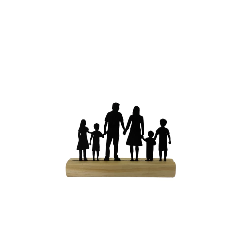 Enfeite de Mesa - Silhueta Famílias - Decoração - Mais modelos