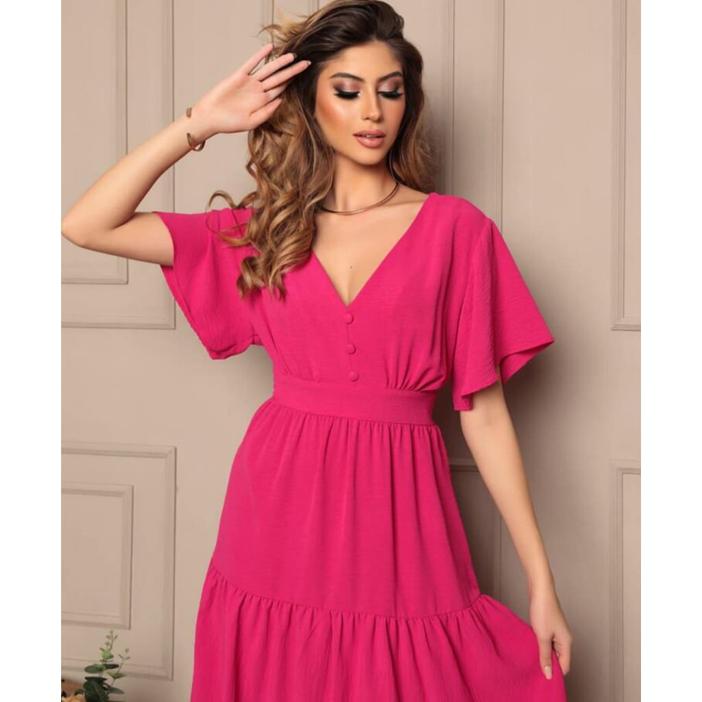 vestido midi feminina plus/ ref: dww-90
