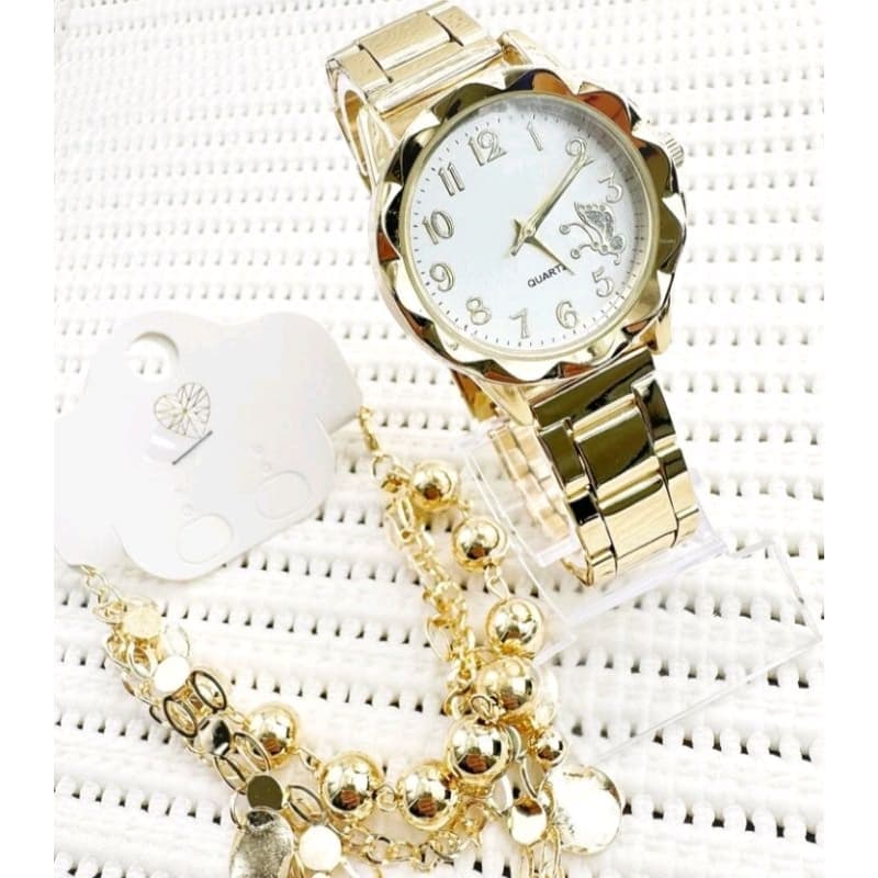 Relógio Feminino Moda luxo redondo Banhando Moda Promoção Mega Promoção Só Hoje