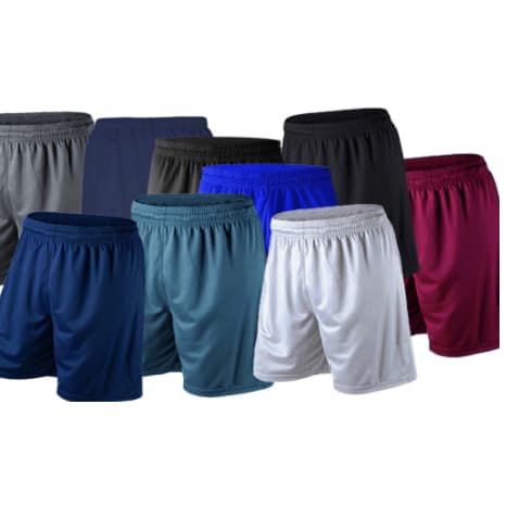 KIT 10 Bermudas lisas masculina, sem bolso. Uso casual e esportivo.