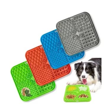 Tapete De Lamber Para Cães Gatos Pet Comedouro Lento Ventosa