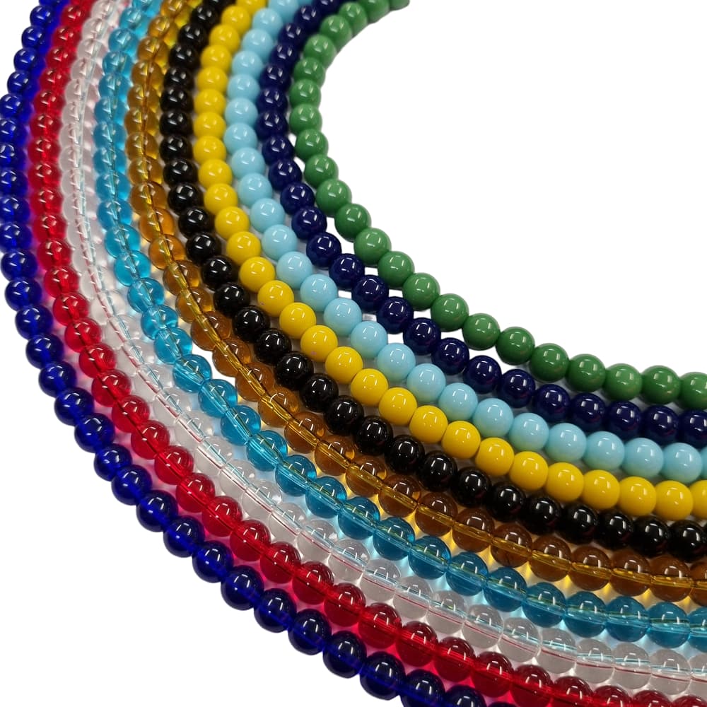 Conta de Porcelana 8mm - Miçanga Conta de Vidro Varias Cores