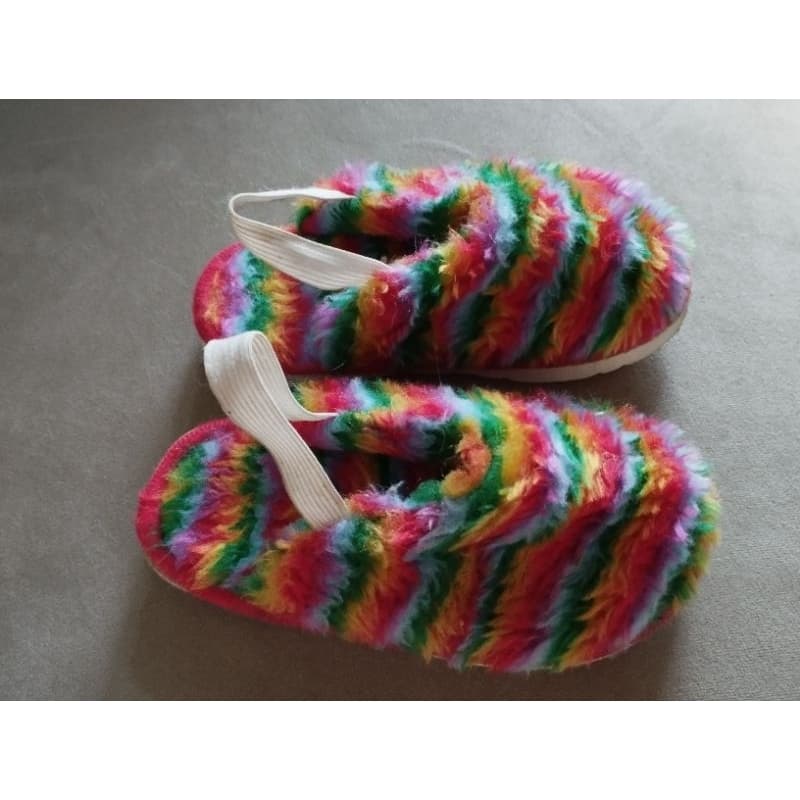 pantufa infantil menina número 24 colorida