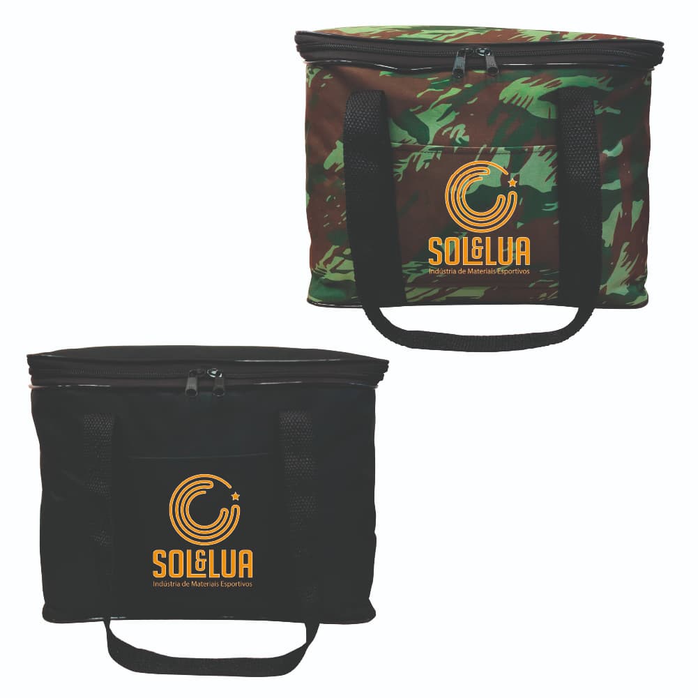 Bolsa Térmica 24 Litros Não Vaza Preta ou Camuflada Marmita Bolo