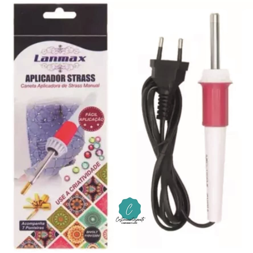 Aplicador De Strass Caneta Aplicadora Manual Lanmax Hot Fix