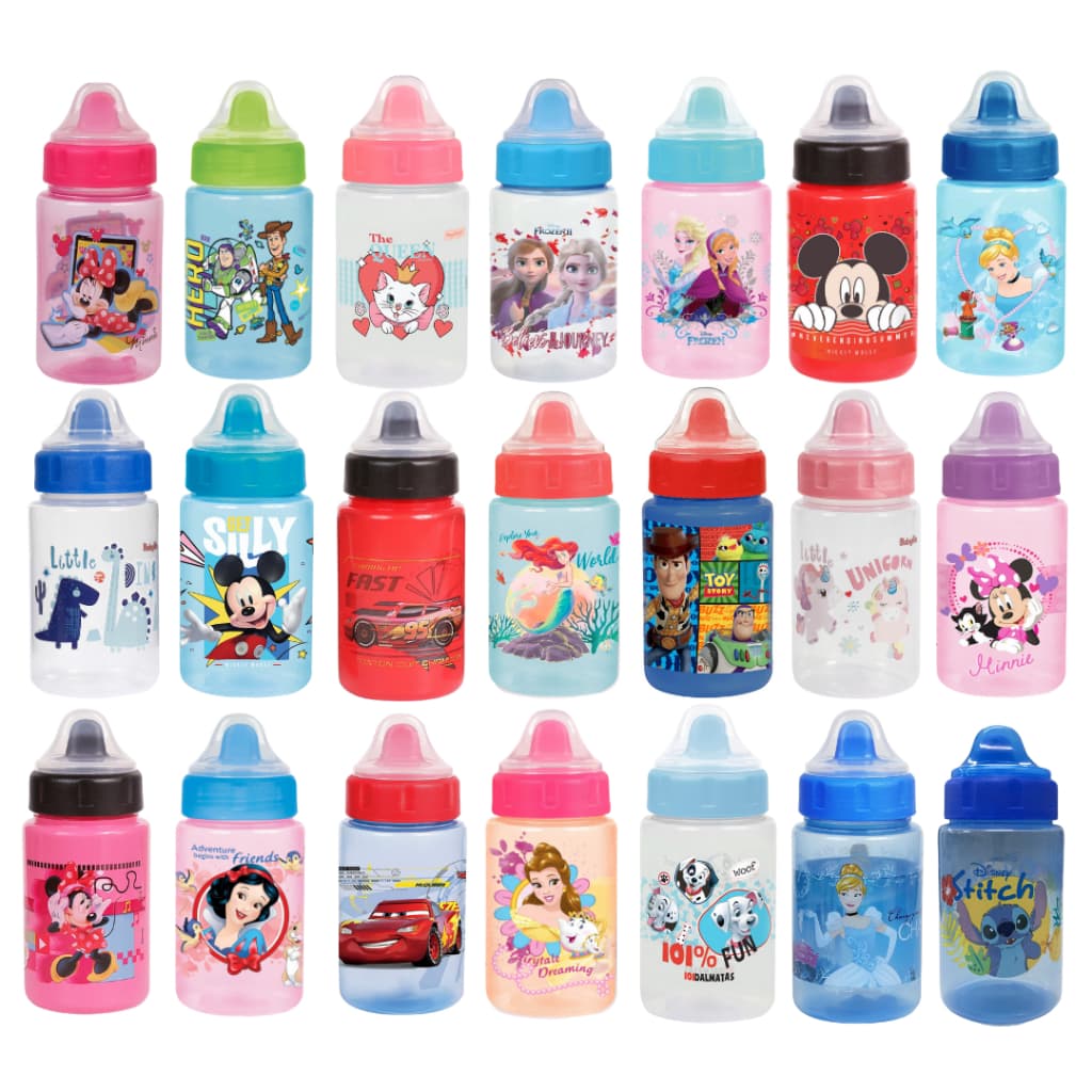 Copo Com Válvula Treinamento BabyGo 340ml Copo de Transição Personagens