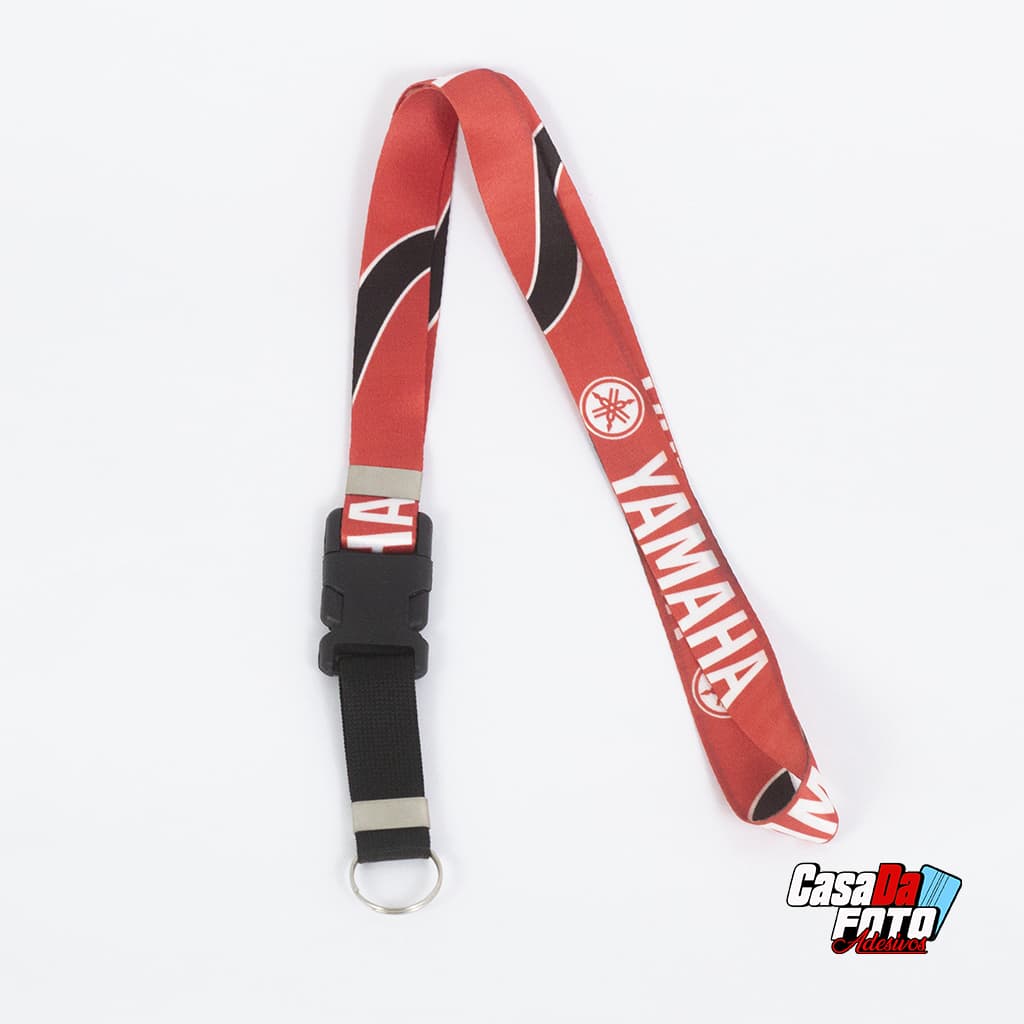 Chaveiro Yamaha Moto Cordão Tirante Pescoço Crachá