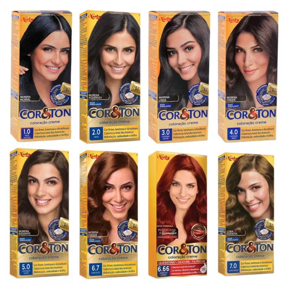 Tinta Para Cabelo Cor e Ton - Diversas Cores
