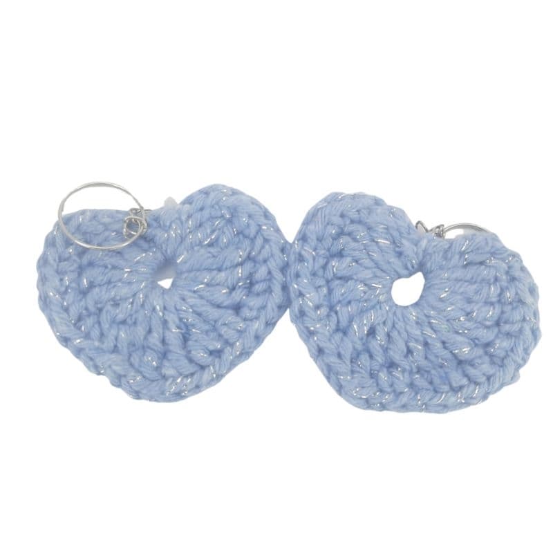 chaveiro coração de crochê kit com 10