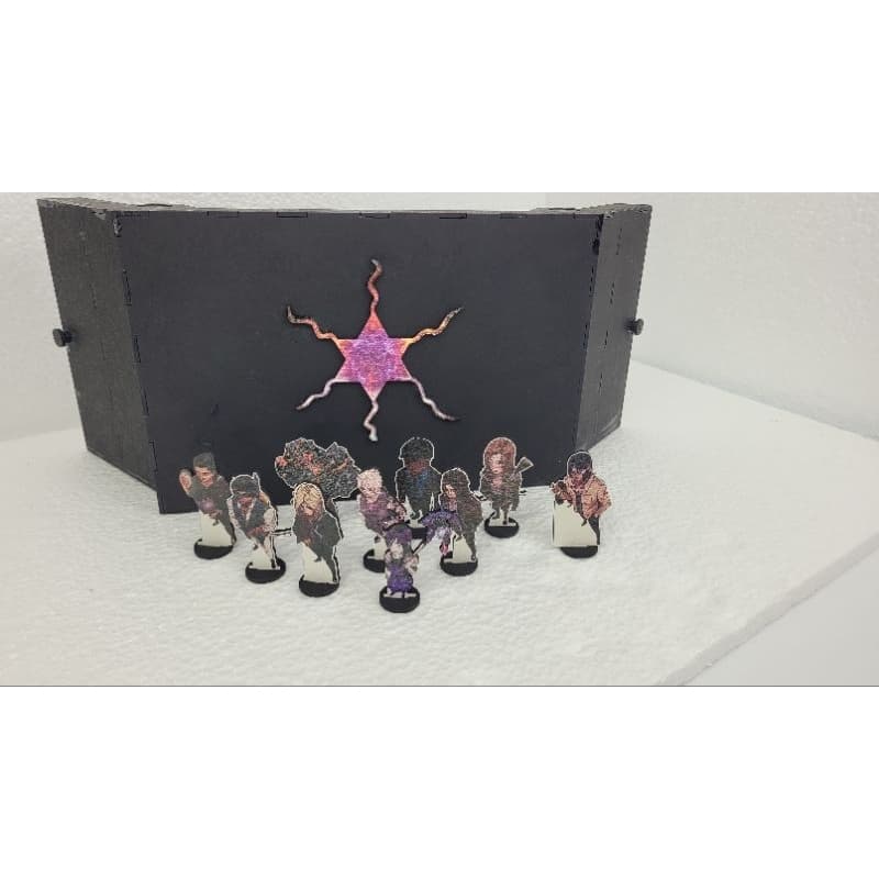 Kit RPG de Mesa 10 Tokens/Miniaturas + Escudo de Mestre Pequeno Personalizado