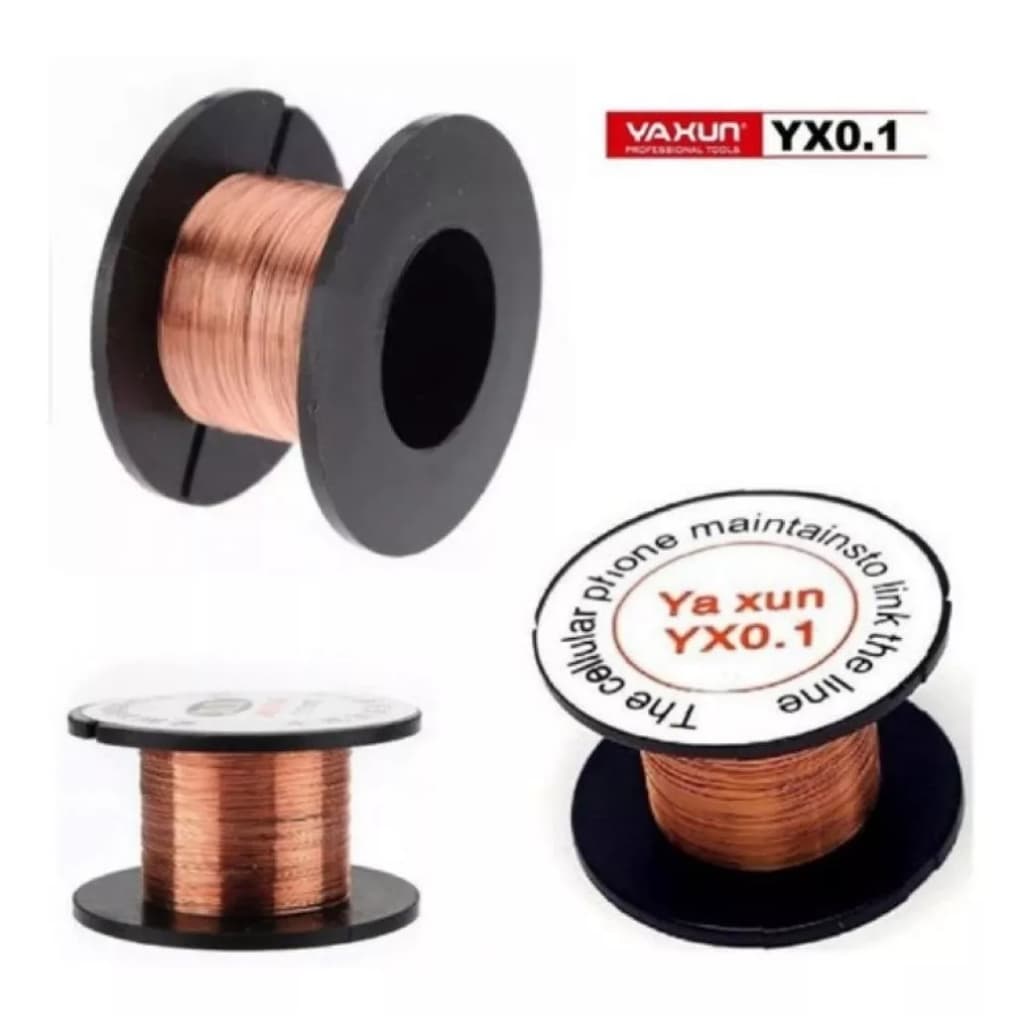 Rolo De Fio De Cobre Para Jumper 0.1mm Rolo 10mts Yaxun