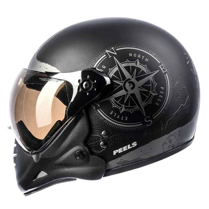 Capacete Moto Peels F-21 F21 North Fechado Motociclista Lançamento Preto Fosco