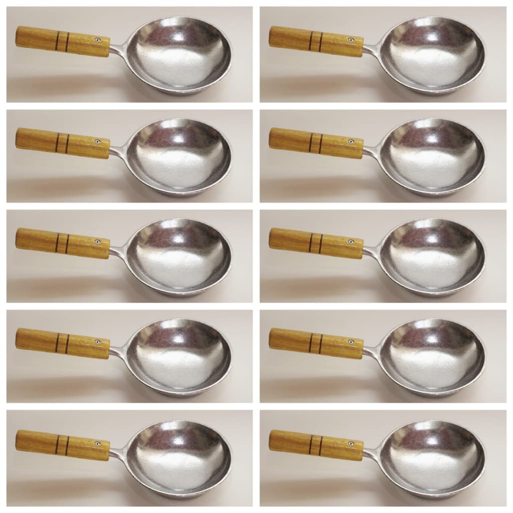Conjunto de 10 Frigideiras de Ovo Individual em Alumínio Batido: Praticidade e Sabor na Cozinha