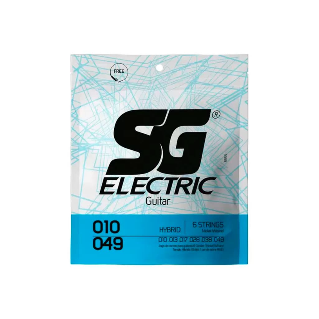 Encordoamento Guitarra 010 / 049 Hibrida SG 6666