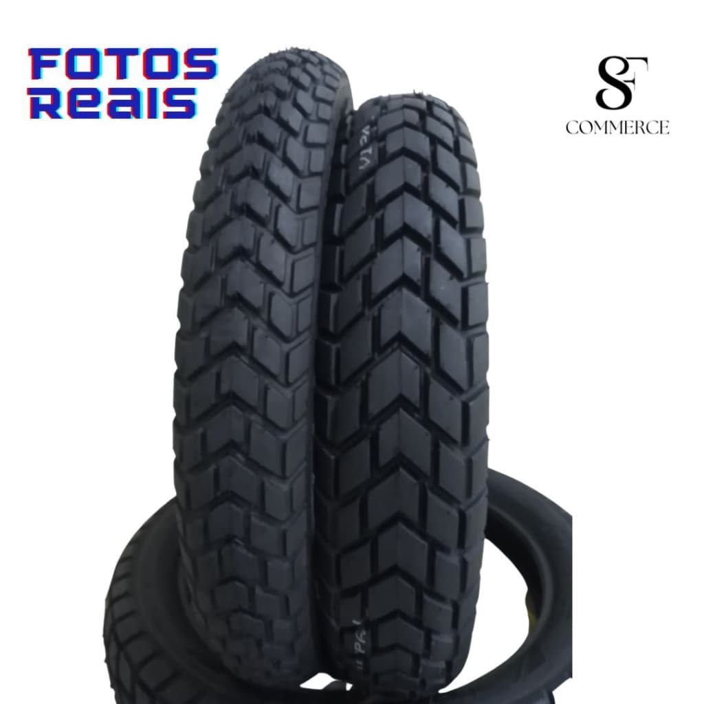 Kit Pneu Motorcycle 110/90-17 E 90/90-19 Viper Bros Xre