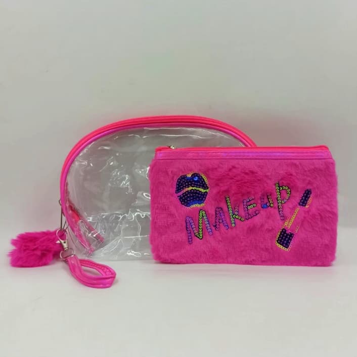 Kit 2 Necessaire Diva Makeup  Espaçosa Organizadora