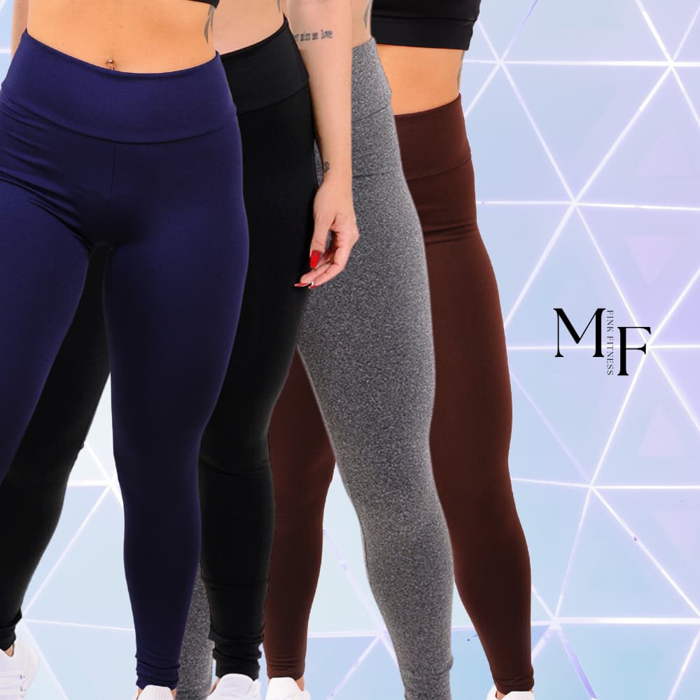 Calça Legging Flanelada Leg Peluciada P ao G3 Forrada Por Dentro