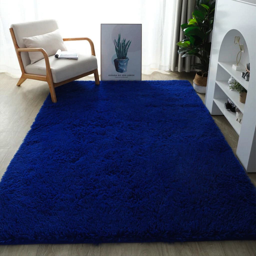 Tapete 1,00 X 1,40 Felpudo Antiderrapante Resistente Luxo Confortável Sala