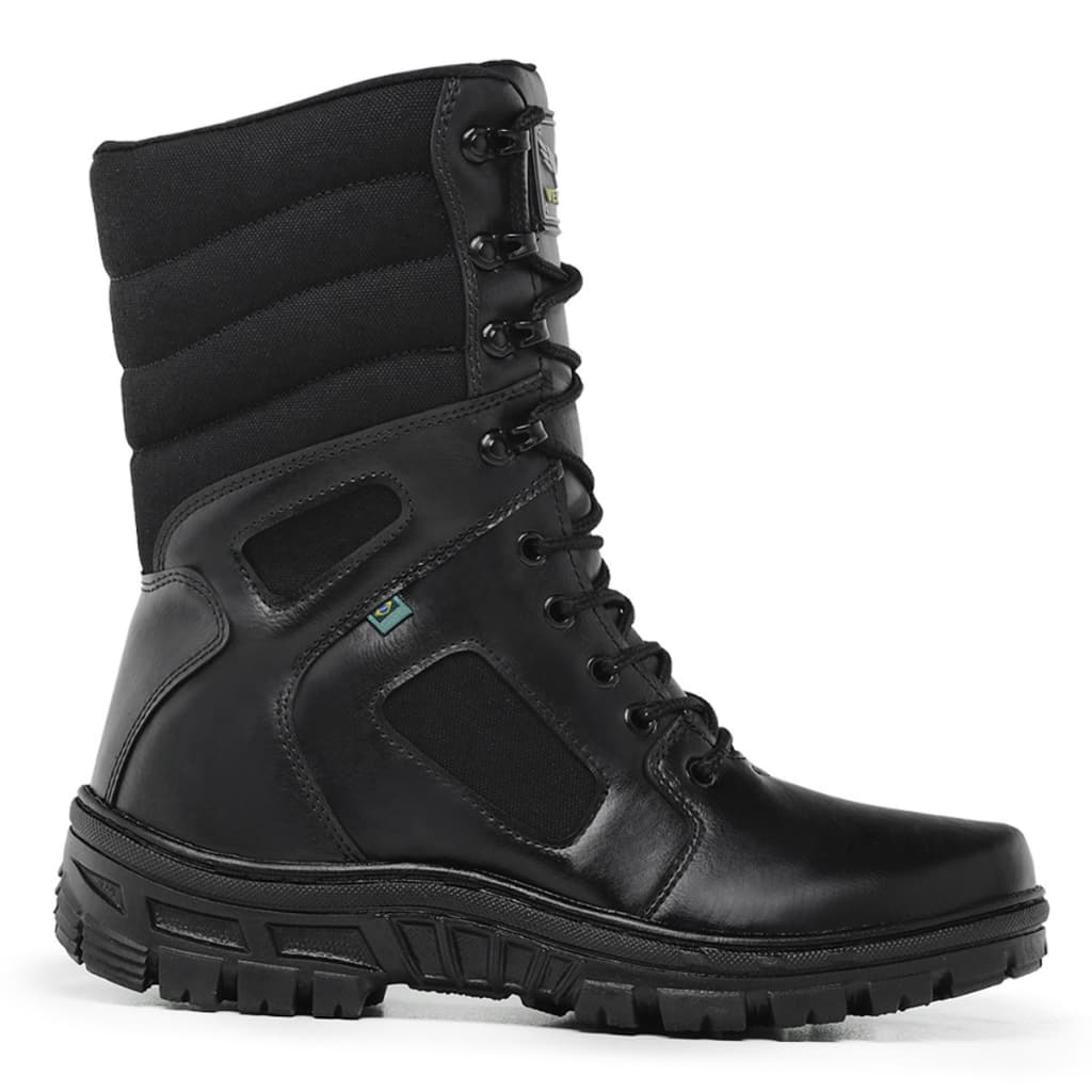 Coturno Masculino Tático Militar Motociclista C/ Zíper Trilha