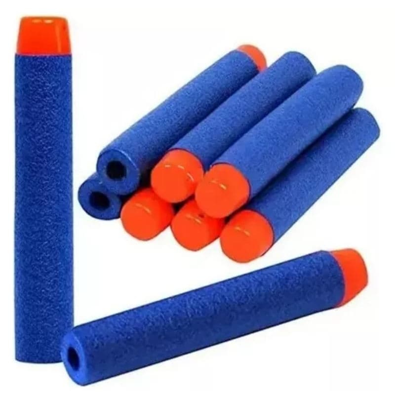 Kit 10 Refil Munição Dardos Nerf Arminha de Brinquedo Jogos Bala
