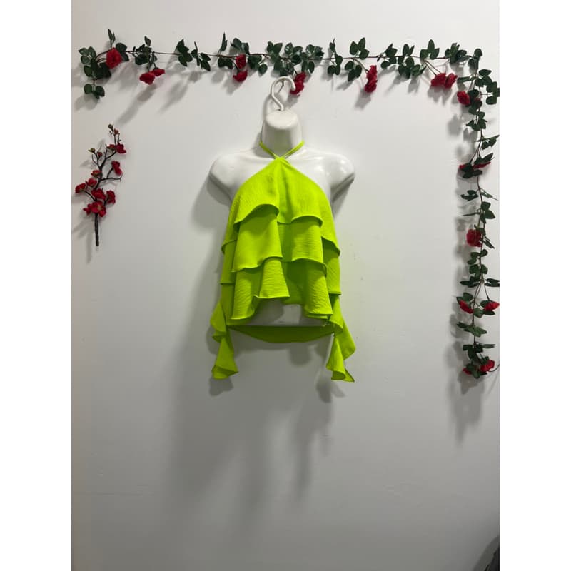 blusa feminino tecido duna 3 babados
