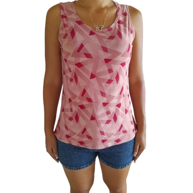 Regata Feminina Malha Fria Liganete Estampadas