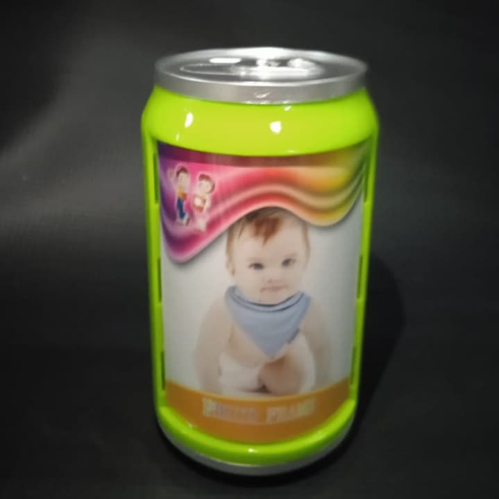 Cofre/Porta retrato formato de lata de refrigerante 1 unidade 12cm