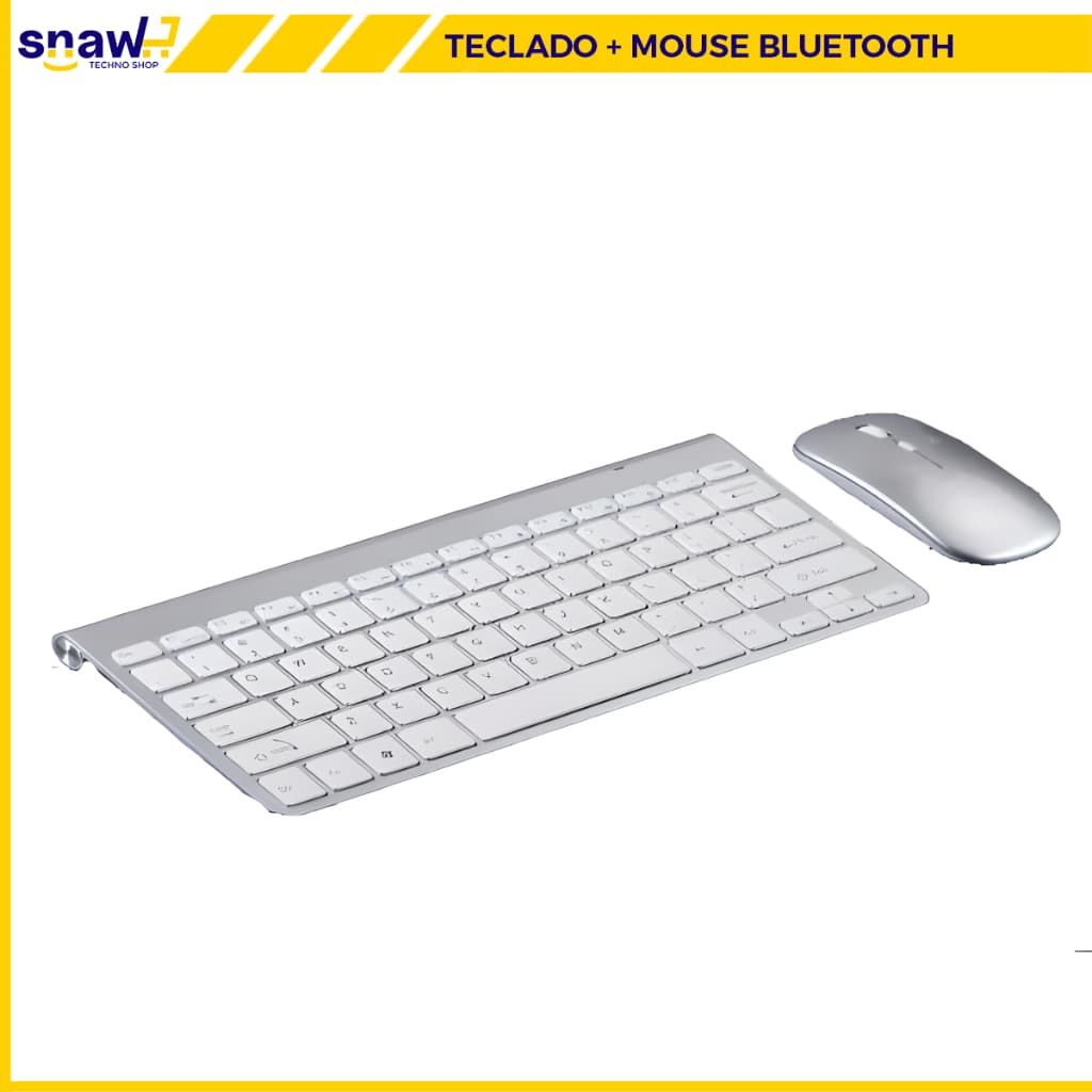 Kit Teclado + Mouse Sem Fio Slim Wireless Estilo iMac