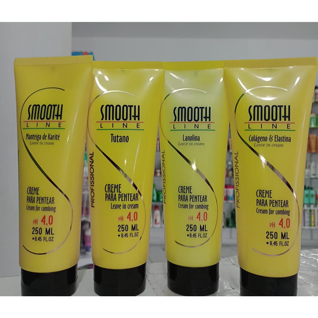 Creme Para Pentear Leave in cream Smooth Line Profissional 250ml