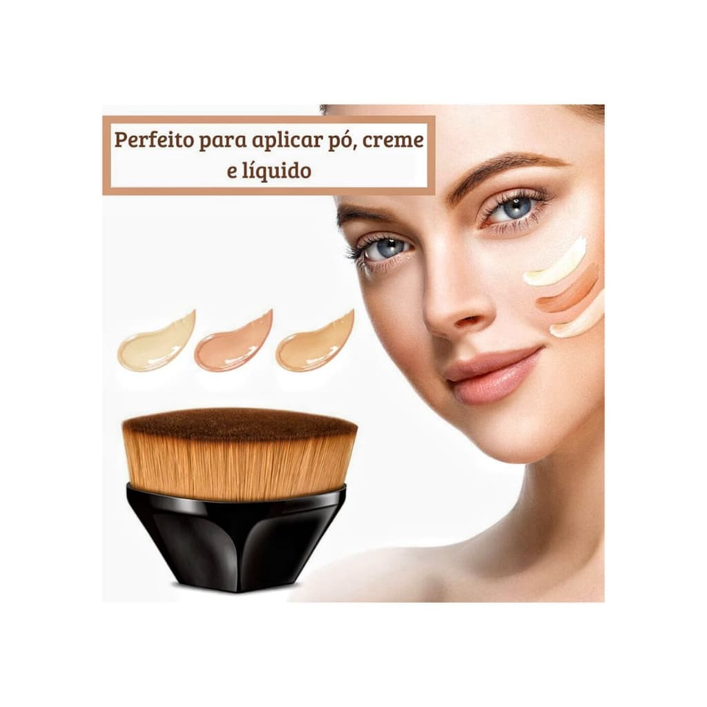 Pincel Flawless  Profissional De Base Plana Para Maquiagem - Pincel de Base Plano