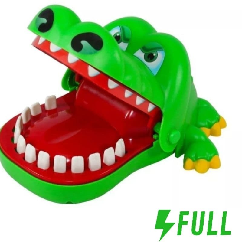 Brinquedo Infantil Jacaré Morde Dedo Crocodilo Dentista Menino Menina
