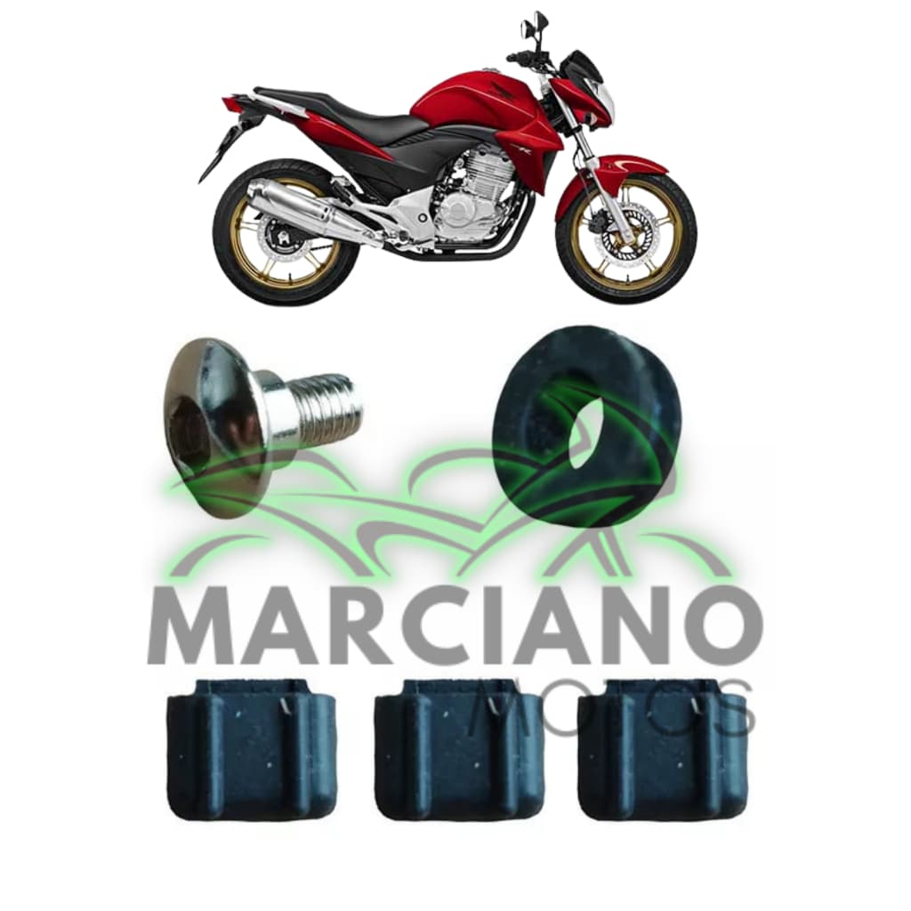 Kit Parafuso protetor escape Honda CB 300 - 05 peças