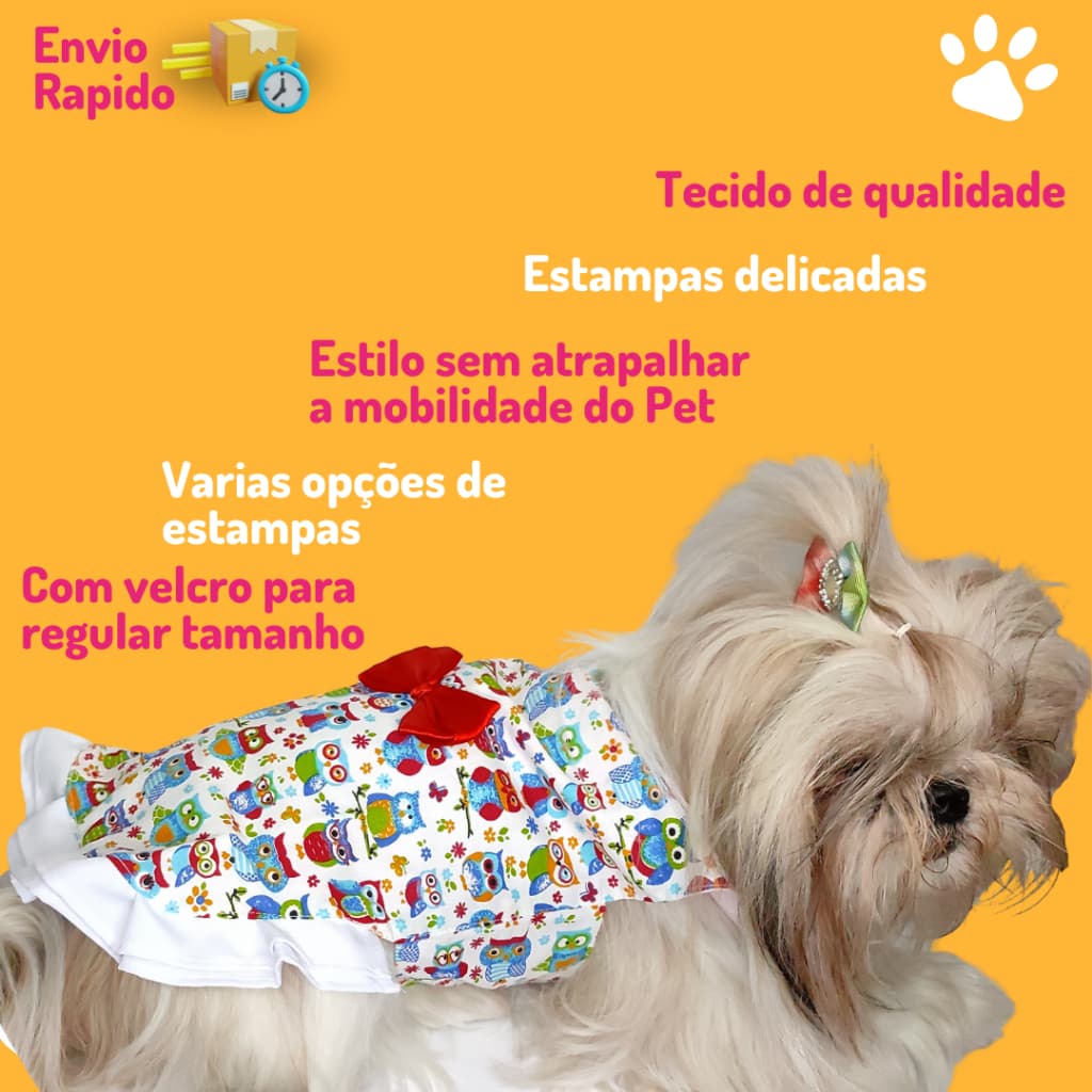 Vestido Pet Roupa de Cachorro Colete Para Cães De Estimação Gatos Animais Vestido Verão