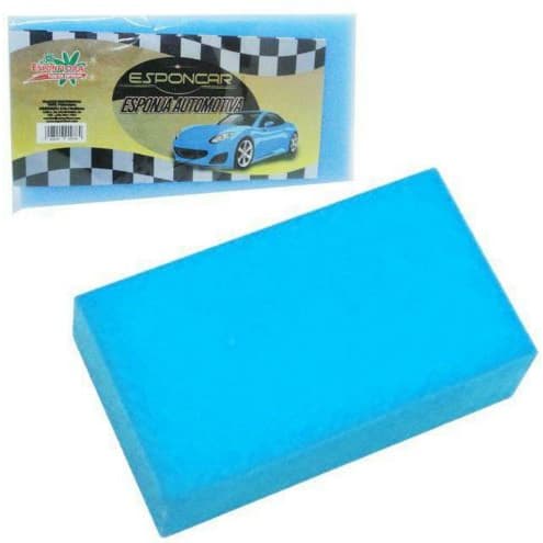 kit 07 Esponja automotiva bloco de espuma para carros 14 cm x 10 cm