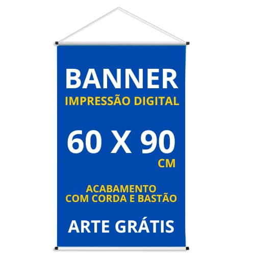 Banner Personalizado 60x90 Arte Grátis, Envio em 24 Horas