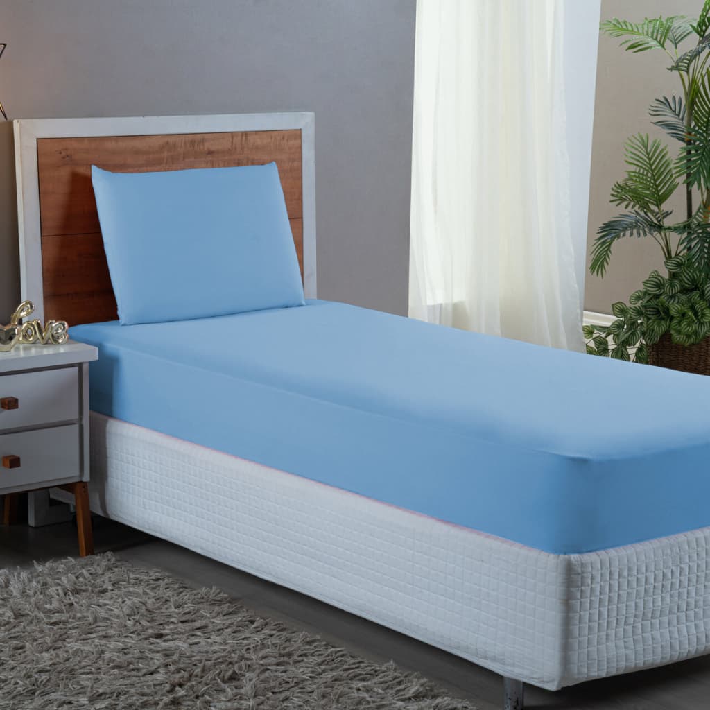 Jogo de Lençol Cama Solteiro 400 Fios com Elástico 2 peças Toque Macio Lindo