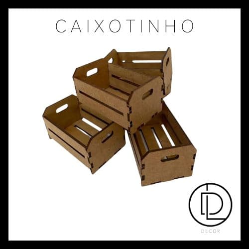 KIT 13 UNIDADES Caixotes em mdf cru 8x5x4