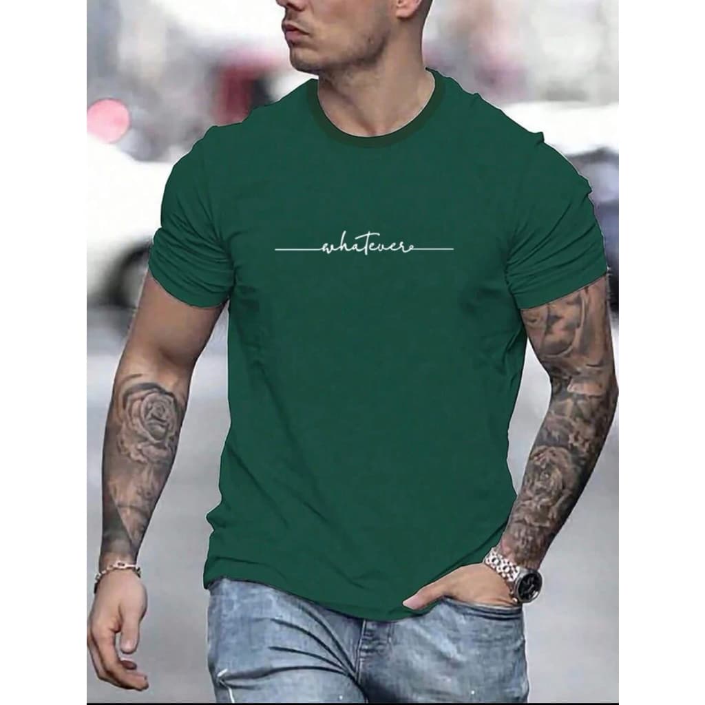 Camiseta Varias Cores Whatever Lançamento Unissex 100% Algodão