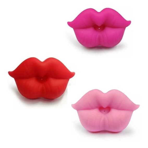 Chupeta Personalizada Infantil Engraçada Boca Batom Bebê Silicone