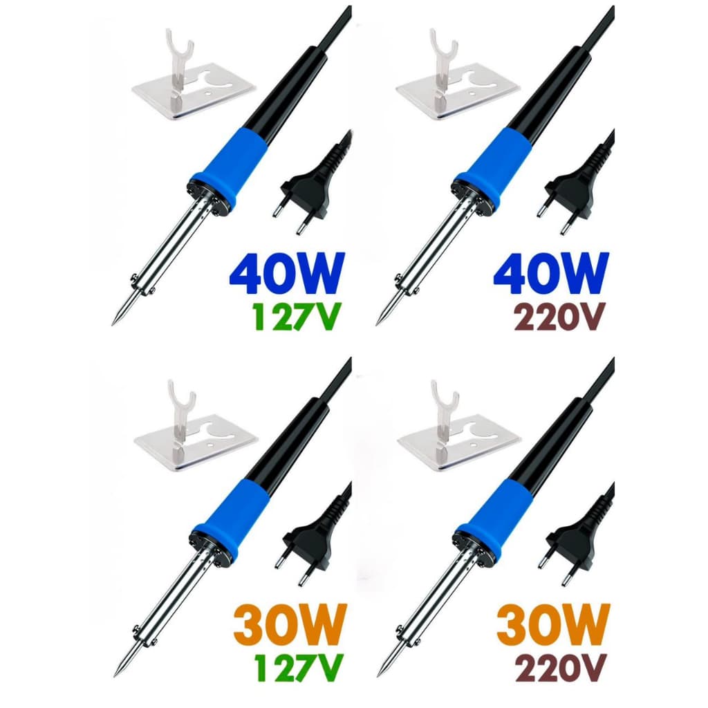 Ferro de solda 30W/40W/60W com suporte de apoio 110V/220V EXBOM