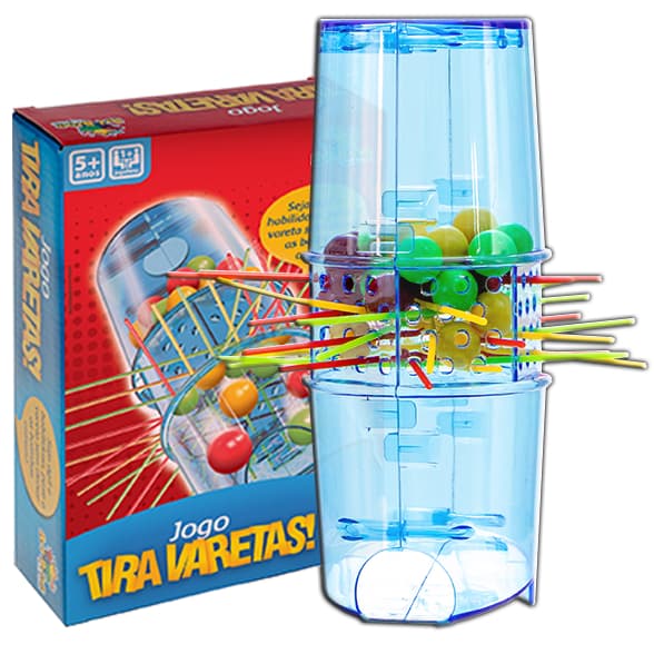 Pega Vareta Brinquedo Infantil Tira Varetas Jogo Tabuleiro Educativo Mesa Família Original Criança