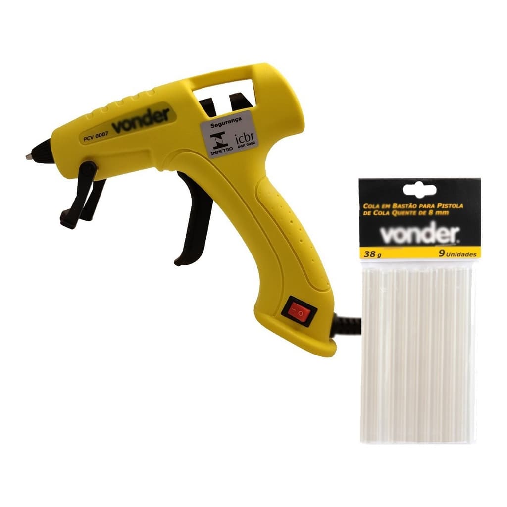 Pistola De Cola Quente Para Cola De 8mm, 20 W Bivolt Vonder