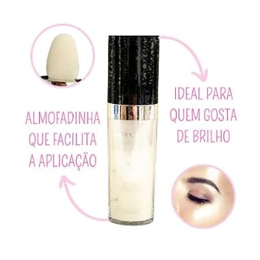 Pó Iluminador Facial Corporal C/ Aplicador  para maquiagem em geral