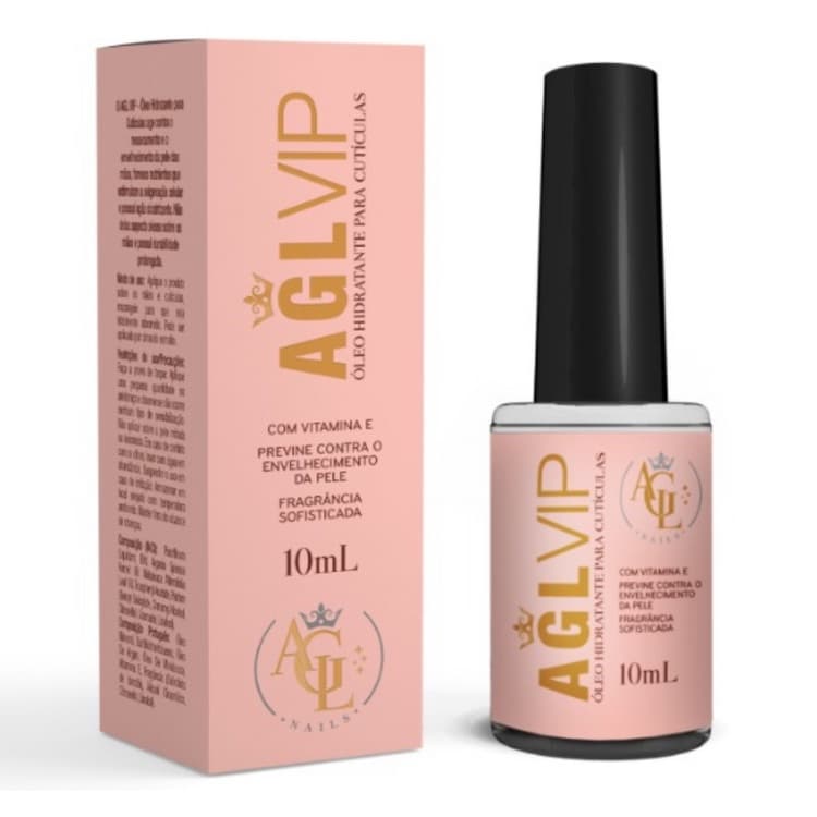 Óleo de cutículas 10ml AGL Vip Hidratante de Cutículas Unhas de Gel Manicure Alongamento de Unhas AGL Nails Perfumaria Fina