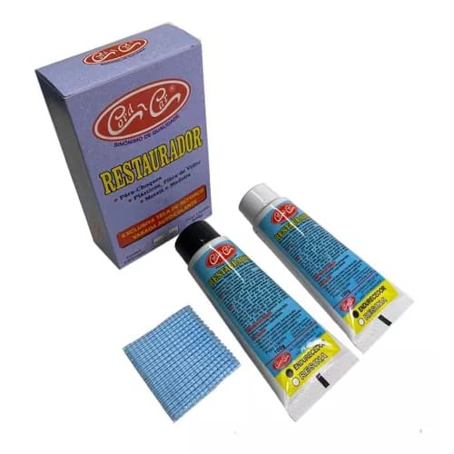 Kit cola Restaurador de ParaChoque Solda Plástica 200g - Cord car