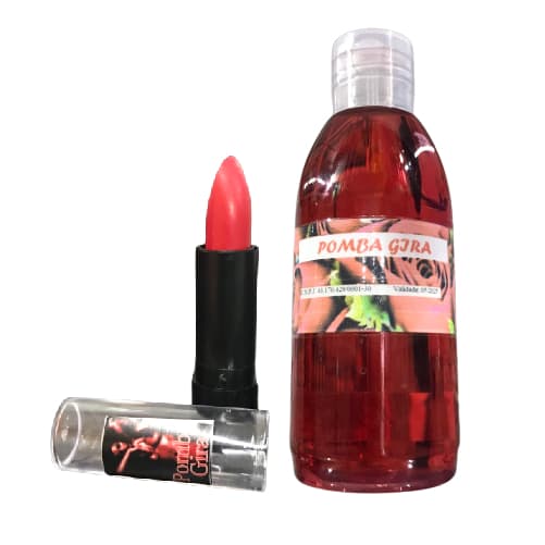 Kit baton e Perfume da Pomba Gira Cruzado Atrativo Poderoso Pega Homem 100ml