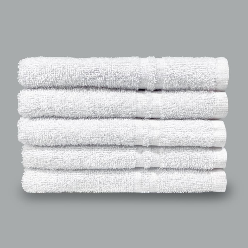 Kit 10 Toalha De Piso Branco Hotel Pousada Felpudas Motel - Tapete de Banheiro