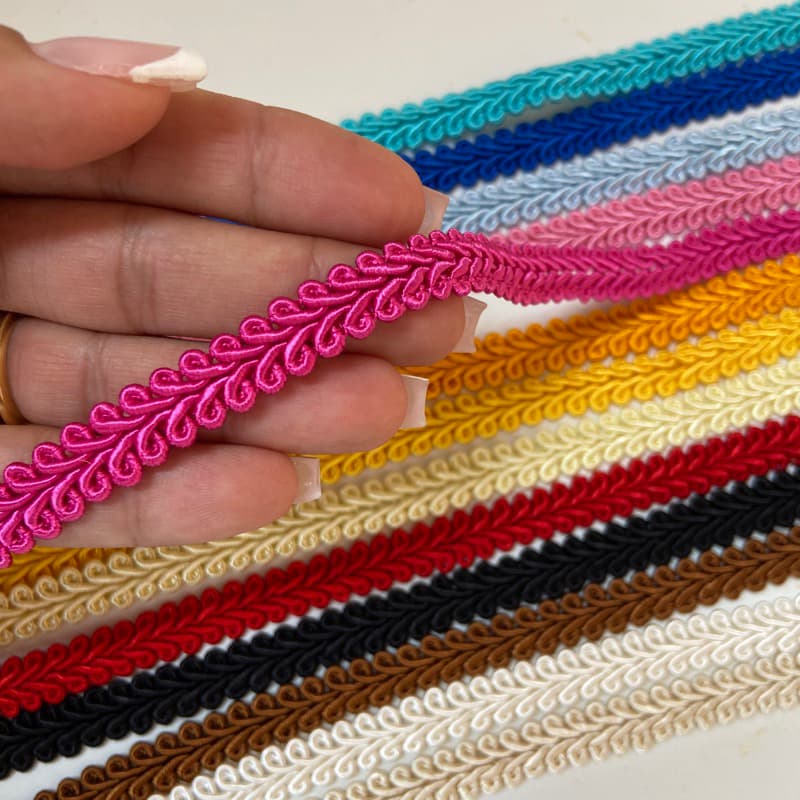 Passamanaria 2 METROS (9 mm de largura) São José 7095 - Diversas Cores para Personalizados de Luxo