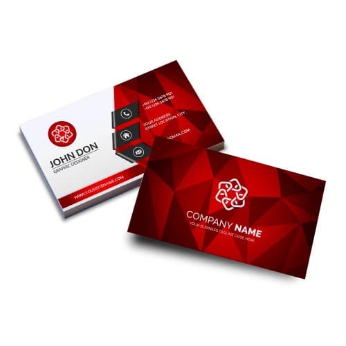 CARTÃO DE VISITA PERSONALIZADO frente ou frente e verso com verniz somente frente